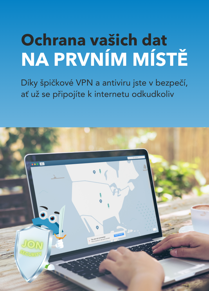 Špičková VPN a antivirus ochrání vaše online údaje